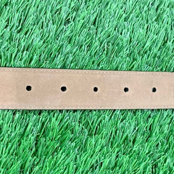 Cole Haan Dark Brown Alligator Embossed Belt. 38 - Picture 7 of 9